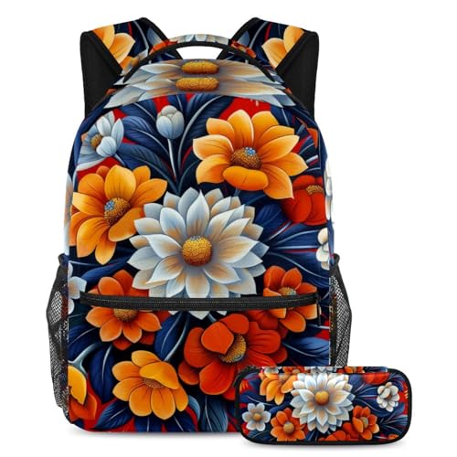 Ensemble de cartables et sac à dos scolaire multicolore 40cm avec trousse à crayons