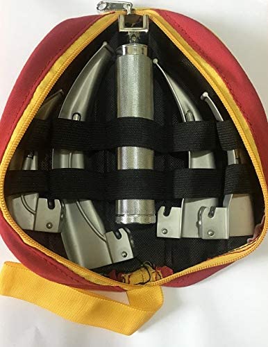 Laryngoscope conventional adult set with red color velvet pouch (4 pcs led mate finish stainless steel blade with standard handle non mat finish) (B00MWZXLS4) Amazon Price History, Amazon Price Tracker