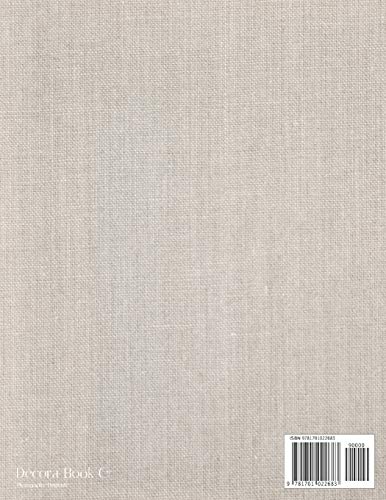 Linen: A Decorative Book │ Perfect for Stacking on Coffee Tables & Bookshelves │ Customized Interior Design & Home Decor