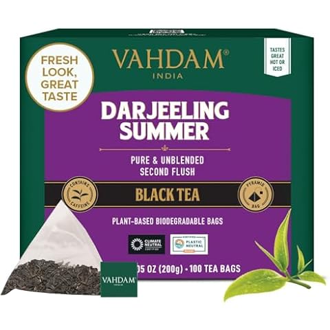 VAHDAM Darjeeling Black Tea Bags with Fruity Notes Cover