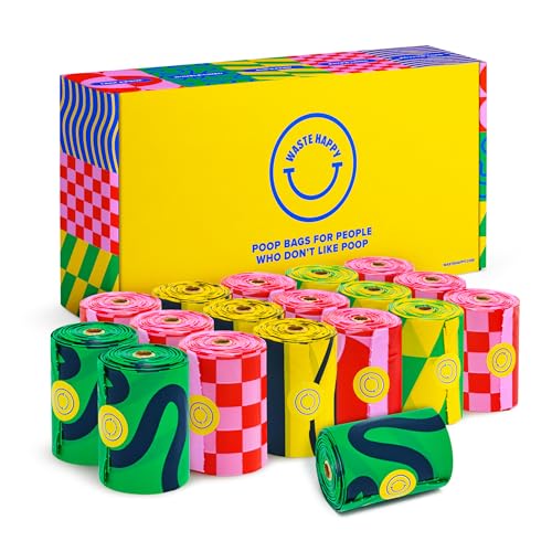 Image of Dog Poop Bags Rolls 270 Count (18 Rolls) - 14 inch Long, Ultra-Thick, up to 300% Stronger Unscented Poop Bags for Dogs - Leak Proof Pet Waste Bags with 30% Plant-Derived Materials