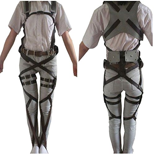 Rulercosplay Attack on Titan Leather Belts Cosplay Harnesses Deluxe Ver. (S/L)