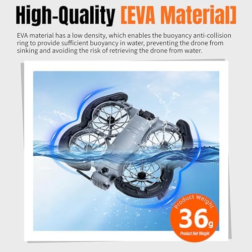 Propeller Guard Protector Anti-Collision Covers for DJI Neo 2, Buoyancy Propellers Protector Blades Bumper Floating Impact Protection Ring for Neo 2 Drone Accessories (Orange) — 사진 6