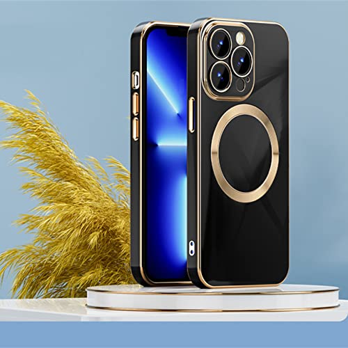 Coque magnétique iPhone 13 Pro Max 6D antichoc avec verre de protection photo