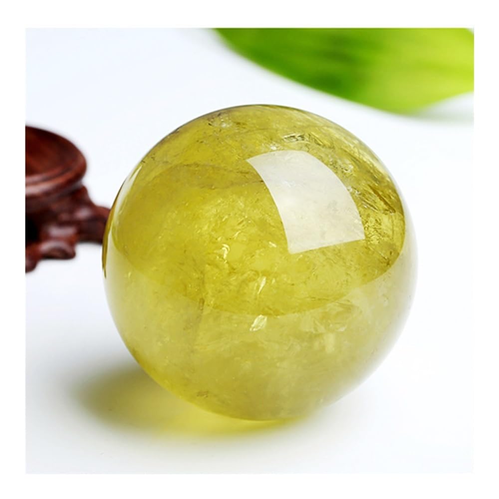 DPURPIWADY 6-7cm 1pc Crystal Citrine Ball Quartz Decor Sphere Ballfor Decorative Photography