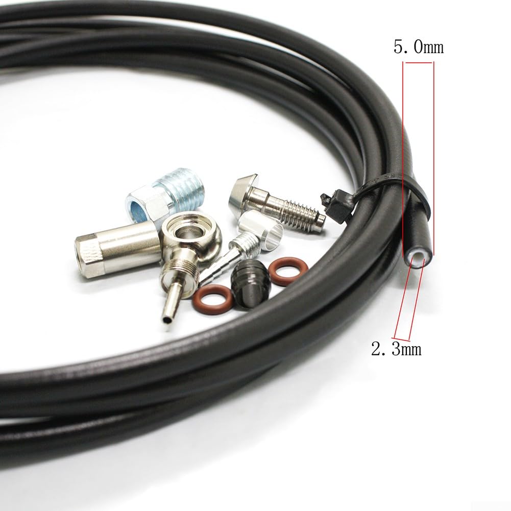 Kit Inserti Banjo Per Freno Idraulico Bici – In Metallo Per Magura MT4, MT5, MT6, MT7, MT8, Colore Argento