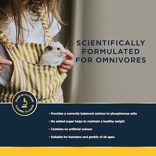 Marriage’s - Hamster Food and Gerbil Food for a Healthy Weight and Immune System, Gerbil & Hamster Pellets with Sunflower Seed, 100% Nutri Pressed, Suitable for All Ages (750g) - Image 5