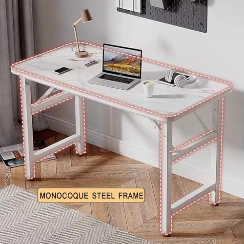 Bureau d'ordinateur pliable 120x60 cm pour camping et exposition
