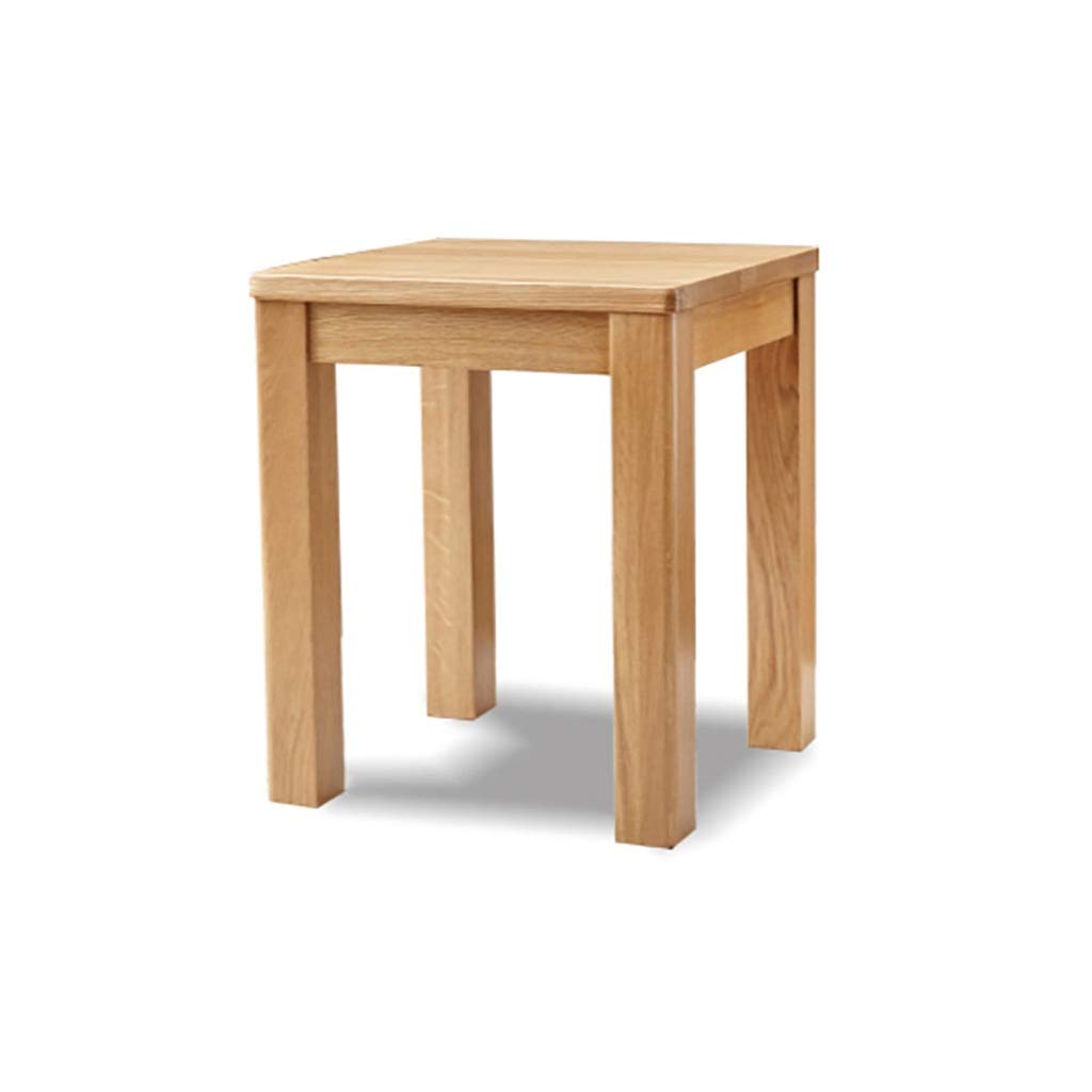 QiansejiyijiajudengziStool Wood Stools for Kitchen Counter Home Bar Decor 11 Choices 36×36×43.5CM (Size : 36×36×43.5CM)