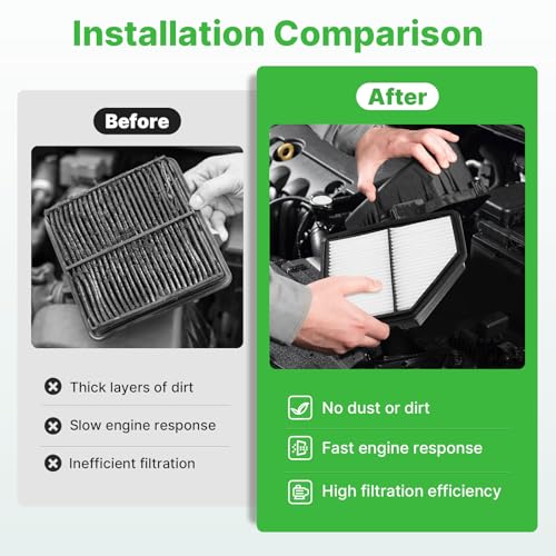 Image of Engine+Cabin Air Filters Set Fit for 2016-2022 HR-V HRV (Only 1.8L Gas)