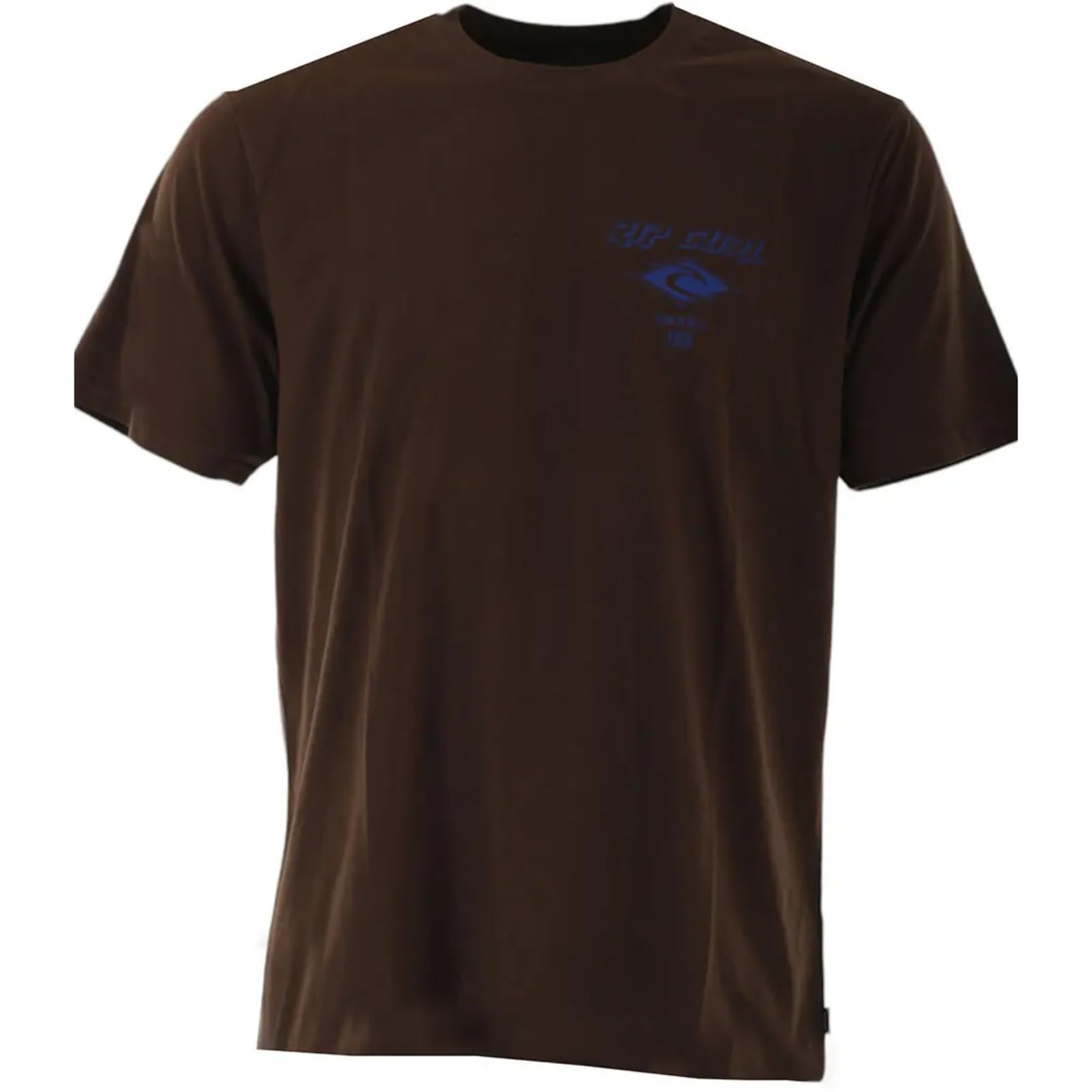 Ripcurl Men's Brown Rip Curl Fade Out Icon Short Sleeve T-Shirt - - : 42/Regular Xl