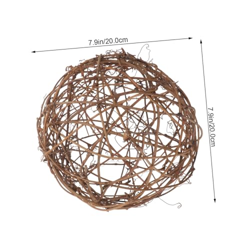 Boules en rotin naturel résistantes pour centre de table