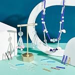 PH PandaHall 360-400pcs Bugle Beads 1 Inch Extra Long Glass Tube Beads 8 Colors Tube Spacer Bead for Bracelet Necklace Earring Jewelry Making DIY Crafts, 1mm Hole