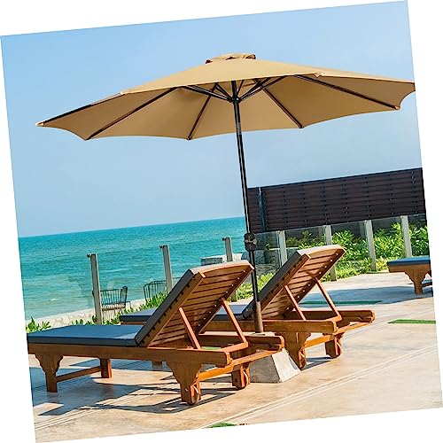 IMIKEYA 11ft Windproof Cantilever Patio Umbrella for Garden - Deck - and Pool Beige Offset Sunshade, Khaki, 270X270X0.1CM - Thumbnail 7