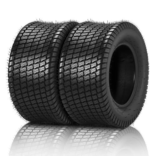 TUFFIOM 23x10.50-12 Lawn Mower Tires Set of 2, 6PR Turf Tire Lawn & Garden Tires, Compatible With Most Lawn & Garden Utility Vehicles, Tubeless