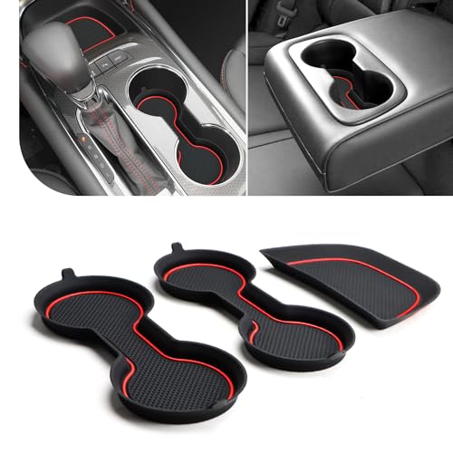 Tapetes Portavasos de Silicona para Chevy Malibu 3 Pzs