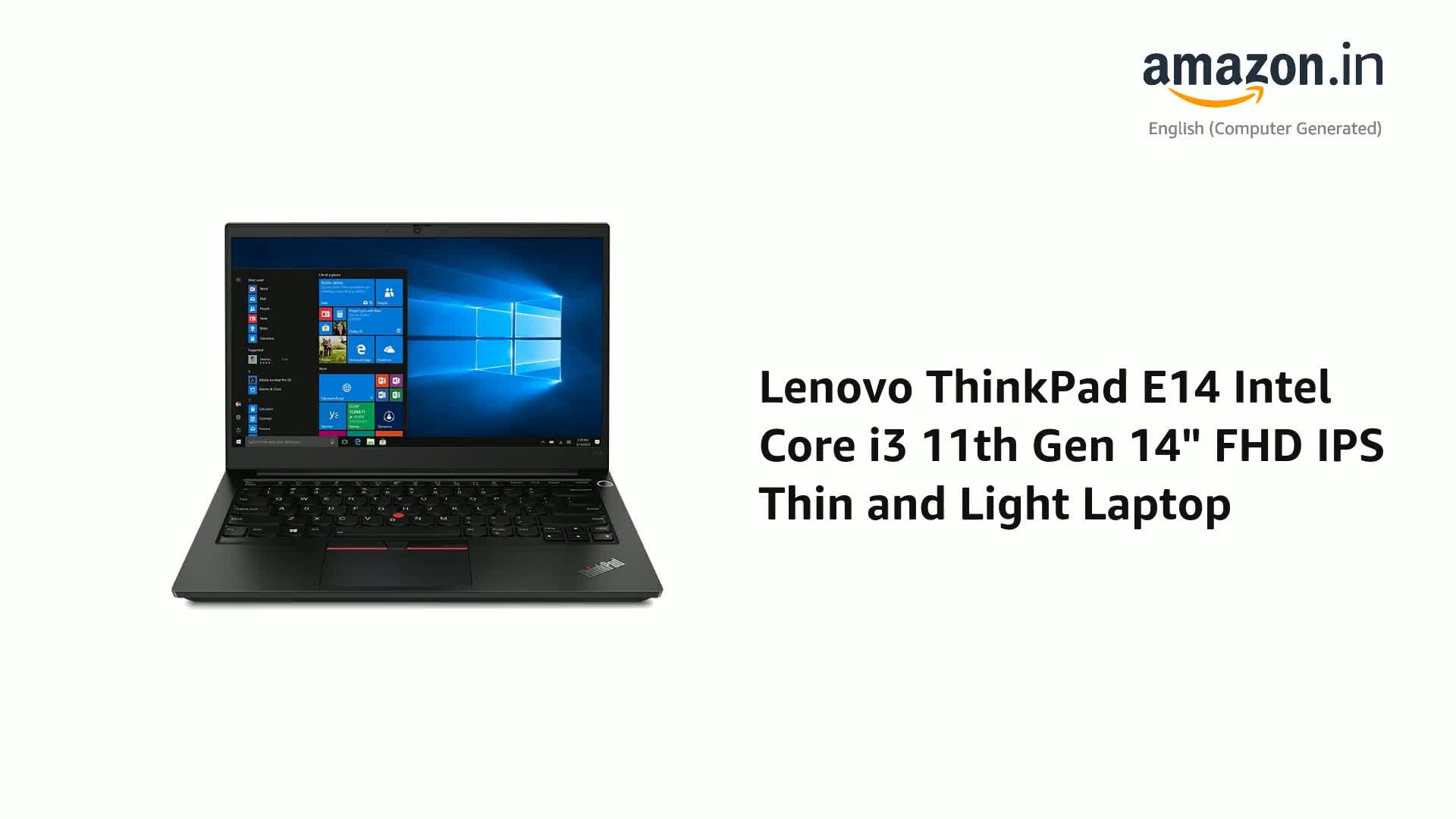 Lenovo ThinkPad E14 Intel Core i3 11th Gen 14