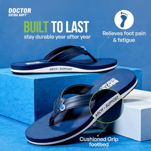 Image of DOCTOR EXTRA SOFT Thong Arch Support Ortho Slippers for Mens D-38