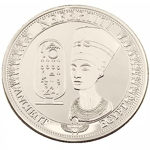 Fituenly Egipto Reina Nefertiti Piramid De Recuerdo Moneda Conmemorativa Réplica De Colección De Colección
