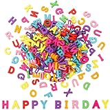 [SUNCN] 100個 カラフルなアルファベット文字ビーズ、バルクA-Z樹脂ペンダント、3Dルーズレタービ、ジュエリー製作、キーチェーン、クラフト用プラスチックイニシャルチャーム(ミックスカラー)