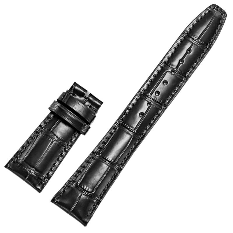 Bracelet montre IWC usé ? Remplacez-le par le cuir GUMMMY alligator 22mm à rivets