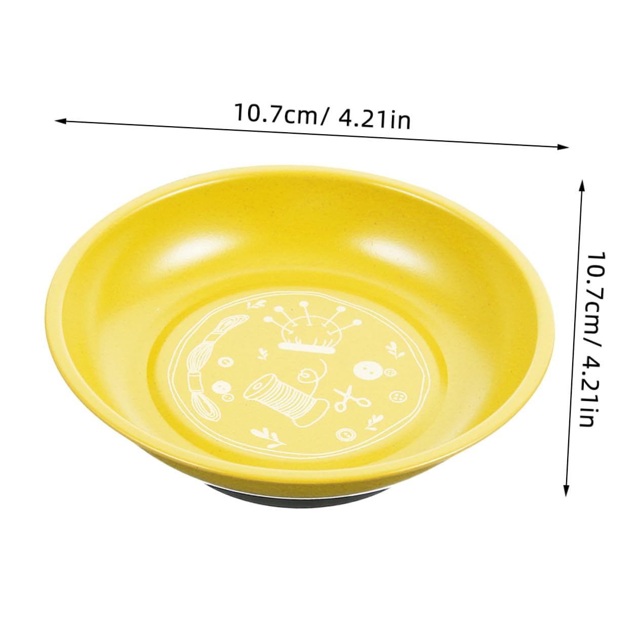 Operitacx Organizzatore di Spilli Magnetici 2 Pezzi in Acciaio Inossidabile a Forma di Ciotola, Porta Spilli Magnetico per Cucito Funzione Decorativa, per Hobby e Artigianato
