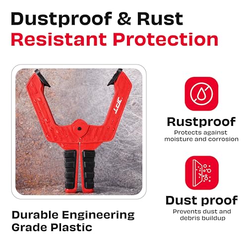 Image of JPT Ultra Heavy Duty 6.5 inch Wood Spring Clamp - 150N Strong Grip with Bold Steel Spring | 2.5 inch Clamping Capacity | High-Strength ABS for Carpentry, DIY & Workshop Use
