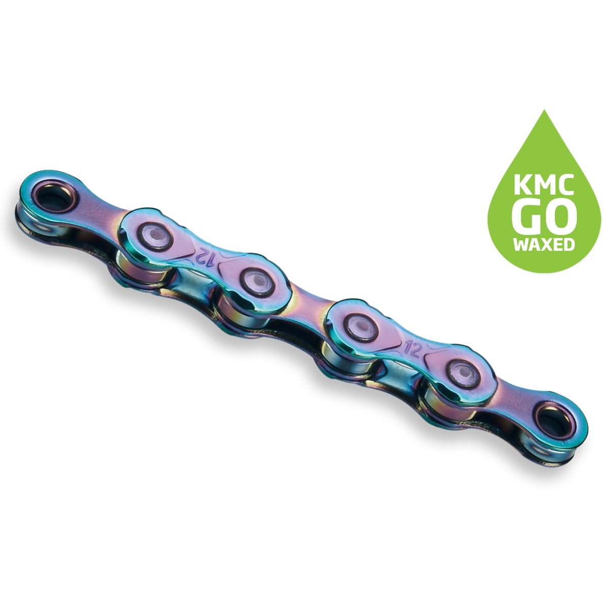 Fahrradkette, gewachst, Aurora Blue, 12-fach, X12 von KMC