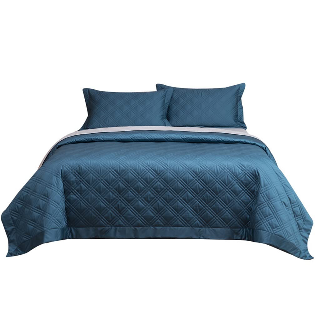 Sbcgfy D Be Cover Quilte Quilt Three-Piece Thickene Quilte Quilte Be Sheet Summer Cool Quilt Blanket,-230X245cm