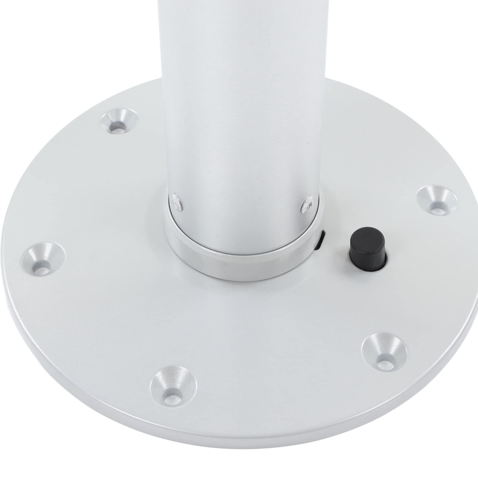 Gamba del Piedistallo da Tavolo Regolabile 460-700 Mm, Base Staccabile in Lega di Alluminio, Rotazione a 360°, per Camper, Camper, Roulotte, Barca, Yacht, Casa