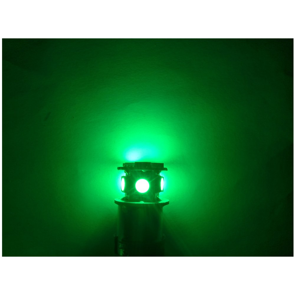 5 pair 10 pcs GREEN Single output point Super bright LED 1156 SMD 8 led Signal lamp car light bulb Car Light bulbs 12V