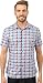 Perry Ellis Men's Short Sleeve Multi Color Check Pattern Shirt