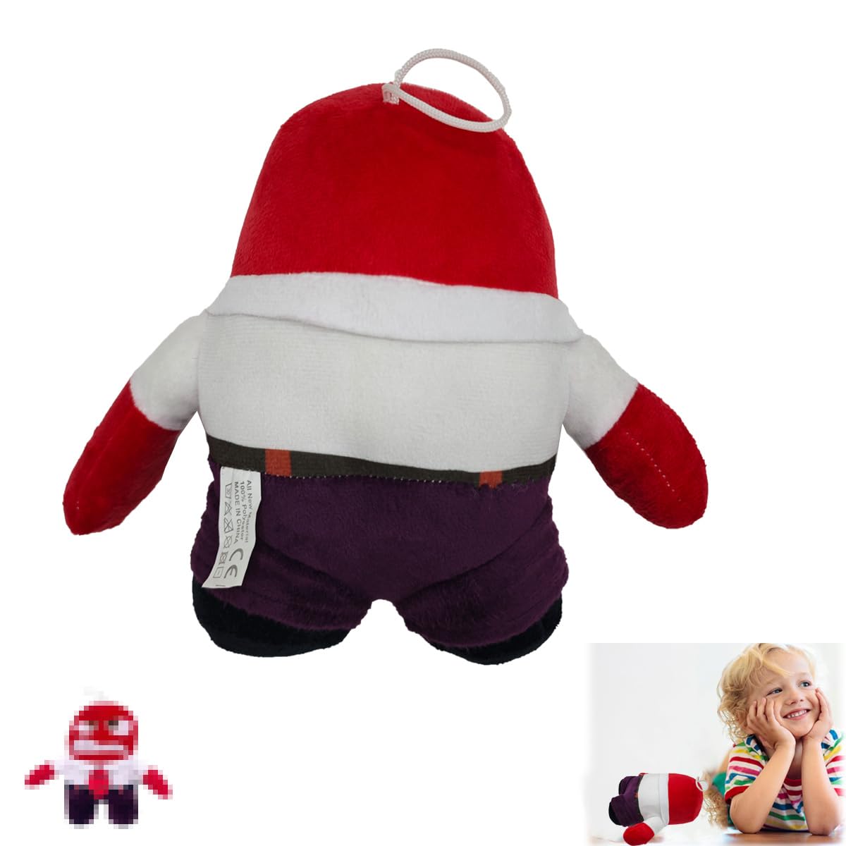 Gxlaihly Inside Out 2 Plush Toy, 30 cm Plush Toy Anger, Embarrassment, HassEverything Stands Head 2 Plush for Boys Girls Children Fans Birthday Gift