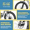 NAIZEA 20" Fat Tire Electric Trike - 48V 500W Folding Electric Tricycle for Adults #4