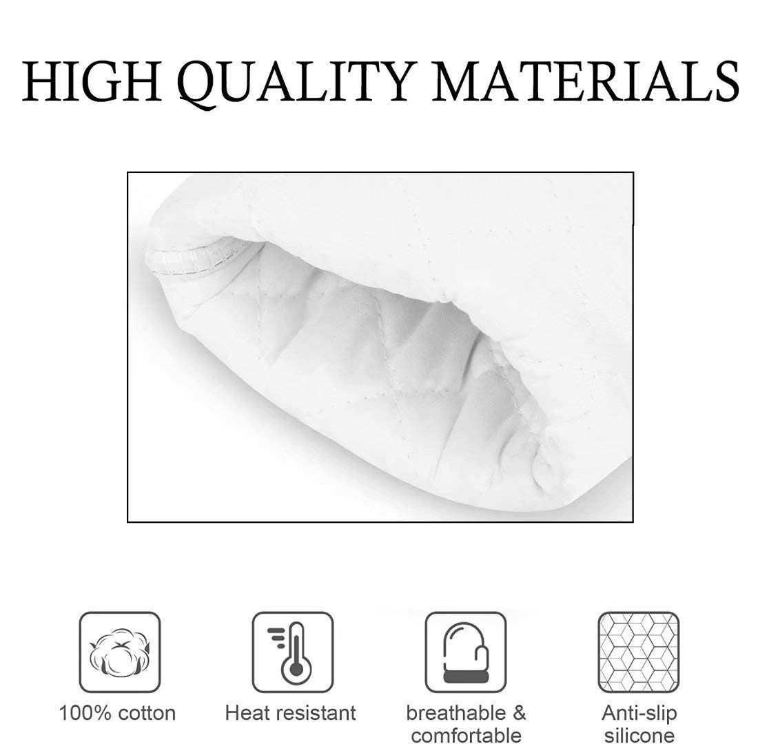 AAROENLYS Manopla de horno divertida que lo comerás y te gustará. Guante de cocina 100% algodón, resistente al calor, 480 grados, agarre texturizado antideslizante para hornear, cocinar y barbacoa
