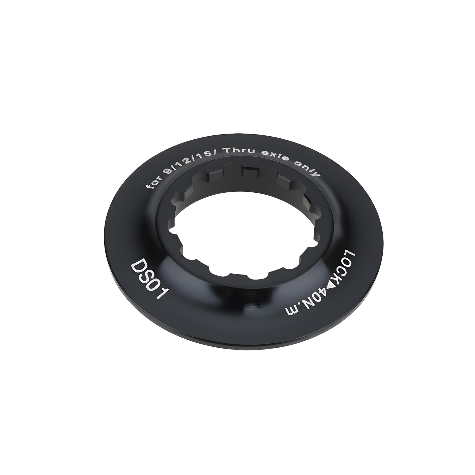 VGOL 1 Pack Center Lock Disc Rotor Lockring Aluminum CNC Black Compatible with Hope 9 mm 12 mm 15 mm Axles