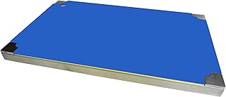 SeleXions GN 1/1 - Tabla de acero inoxidable (53 x 32,5 x 4,5 cm, con 3 depósitos sin bordes), color azul