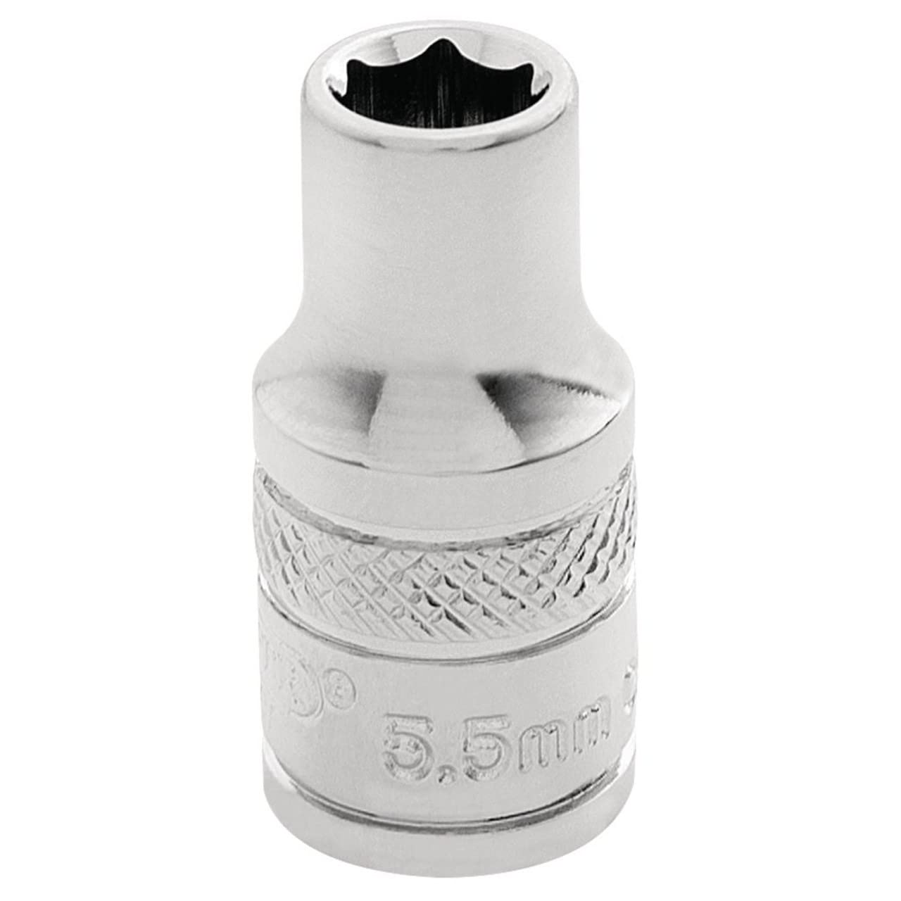 Draper 32449 Draper HI-TORQ 6 Point Socket 1/4"" Sq Dr 55mm