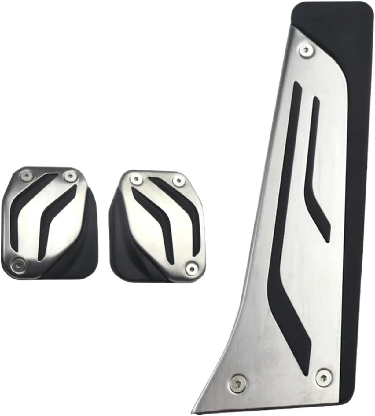 Car Pedal Pads Auto Stainless Steel Car Styling Fuel Pedal Brake Pedals Clutch Pedal Cover Compatible For BMW X3 X4 X5 X6 M3 GT3 E93 E90 E46 E87 E92(MT)