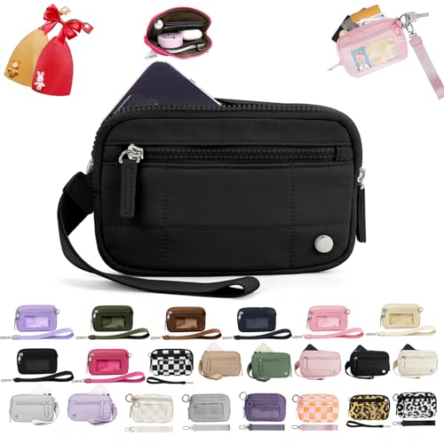 Iris Wallet 2nd Gen Zip Card Case with ID Window - Wristlet Wallet for Women (B1+2PCS * Key Case)