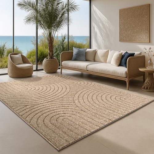 the carpet Cairo - Teppich im Jute-Look, weich & pflegeleicht, moderner Wohnzimmerteppich mit Loop-Struktur, robust & langlebig, für Wohnzimmer, Schlafzimmer & Esszimmer, ca. 120 x 160 cm the carpet Cairo - Teppich im Jute-Look, weich & pflegeleicht, moderner Wohnzimmerteppich mit Loop-Struktur, robust & langlebig, für Wohnzimmer, Schlafzimmer & Esszimmer, ca. 120 x 160 cm