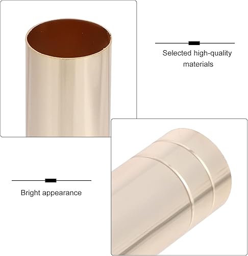 Miniatura 4 de 3.1 in3.15 pulgadas de largo 1.0 in0.98 pulgadas de diámetro lámpara colgante vela cubiertas de luz mangas base de candelabro, 6 piezas dorado