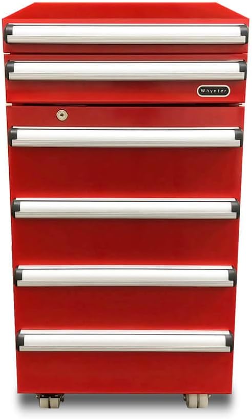 Whynter TBR-185SR 1.8 cu. ft. Portable Tool Box Refrigerator with 2 Drawers and Lock - Red