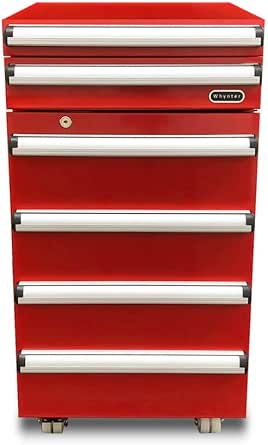 Whynter TBR-185SR 1.8 cu. ft. Portable Tool Box Refrigerator with 2 Drawers and Lock, One Size, Powder Coated Red