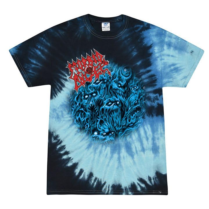 Official Band Shirts Morbid Angel Alters Blue Tie Dye T-Shirt