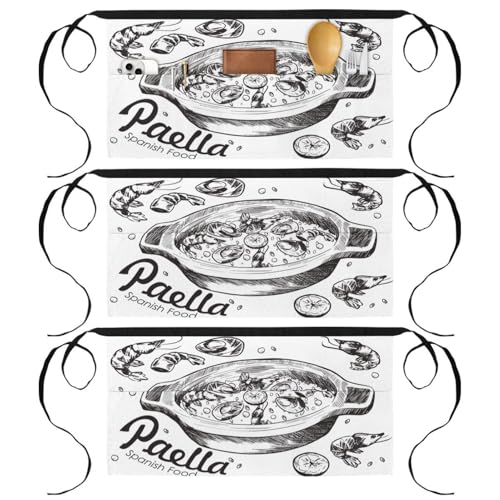 Tablier court de chef anti-tache pour simplifier le nettoyage