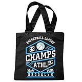 sac à bandoulière NEW YORK DISTRICT BASKETBALL HARLEM MADISON SQUARE GARDEN AMERICA USA BASKETBALL CLUB DE BASKET JOUEURS DE BASKET-BALL ÉQUIPE Sac école Turnbeutel en noir