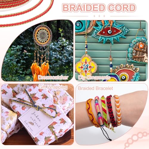 Corde tressée noire de 2.5 mm pour macramé et création de bijoux DIY