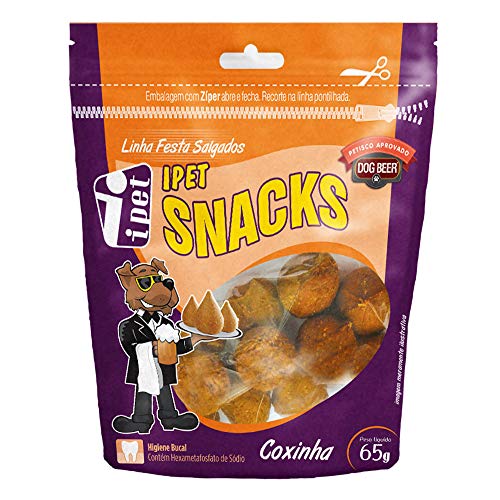Bifinho Gourmet Ipetsnaks Coxinha 65G IPET para Todas Todos os tamanhos de raça Todas as fases - Sab