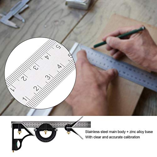 Metal Ruler Construction Heavy Duty Stainless Steel Measuring Tool Professional Right Angle ...